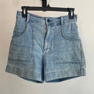 Madewell High Rise Cuffed Denim Shorts